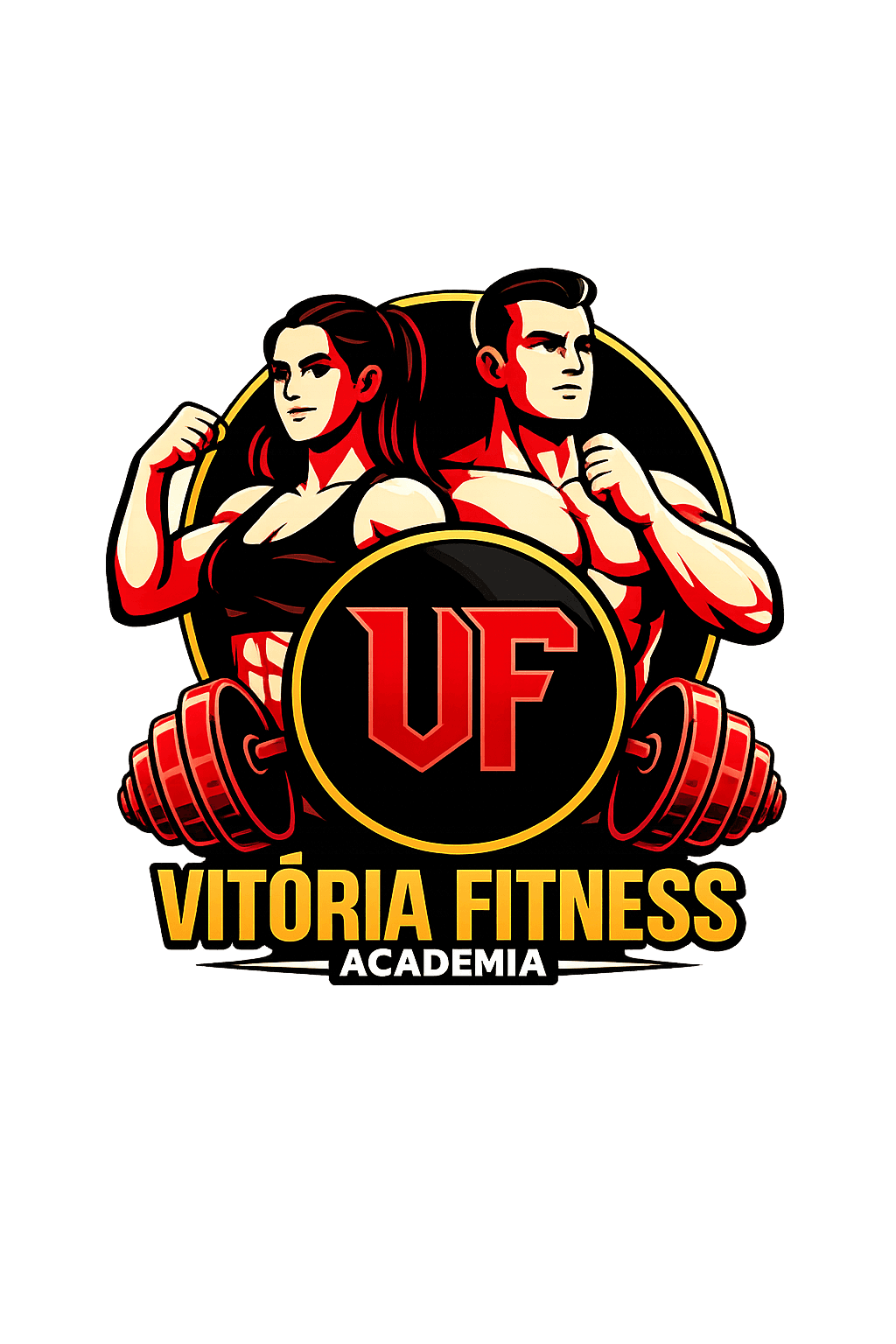 Atleta treinando na Vitória Fitness